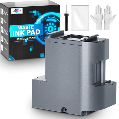 Sublimaker Waste Ink Pad Replacement with Reset Software Compatible Replacement for E Pson ET-2850 ET-2760 ET-2750 ET-2700 ET2850 ET2760 ET2750 ET2700 2850 Printer, Maintenance Box with Reset Software