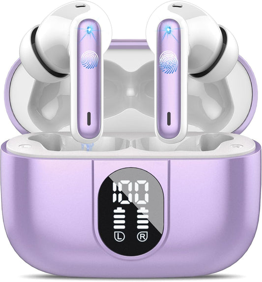 Taro Translation Earbuds - Real-Time Simultaneous Interpreter with 6 Modes & 164 Languages | Taro Purple