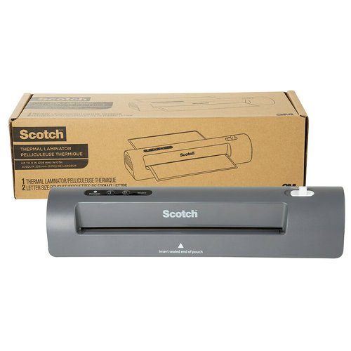 Scotch Thermal Laminating Pouches, 200- Count, 8.9 x 11.4'' & Thermal Laminating Pouches, 100-Pack, Clear & Thermal Laminator, 2 Roller System(TL901X)