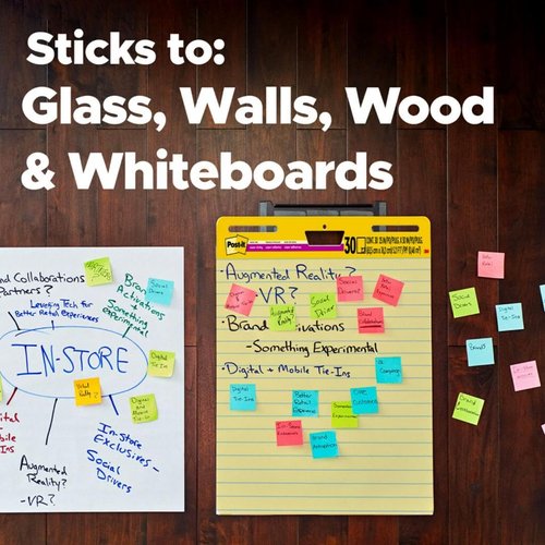 Post-it Super Sticky Easel Pad, 25 in x 30 in Sheets, Yellow Paper with Lines, 30 Sheets/Pad, 2 Pads/Pack, Great for Virtual Teachers and Students (561)