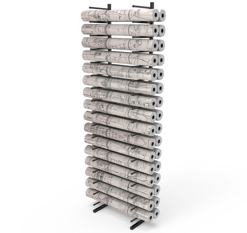 Wall Mount Blueprint Storage Rack Hanging Poster Display Rack Blueprint Roll FIle Holder,Art Paper Racks,Bulletin Board Paper Roll Holder Rack Roll File Storage Rack