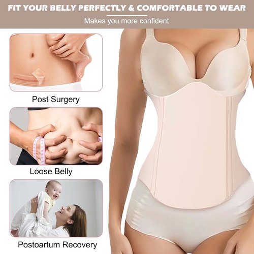 Lipo Foam 360 - Ab Board for Post-Surgery Liposuction | Compression Belly Wrap for Recovery