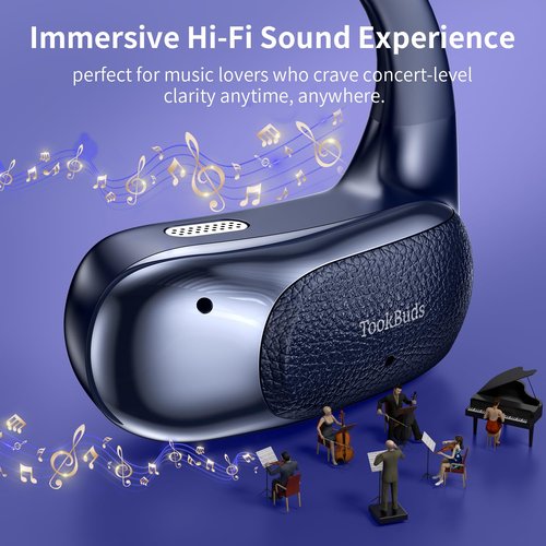 Real Time AI Translation Earbuds, 145 Languages Translator with Voice to Text, Bluetooth 5.4, 60H Battery, No Subscription, for Travel, Business and Study (Midnight Blue)