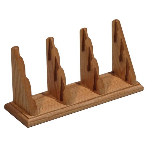 Wooden Mallet 9-Pocket Countertop Business Card Holder, Light Oak