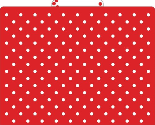 Barker Creek File Folders - Set of 36 Red & White Dot Letter Size Folders, 14pt Stock, Multi-Design Set, 1/3 Cut Tabs, Reversible, Home, School and Office Supplies (4393)