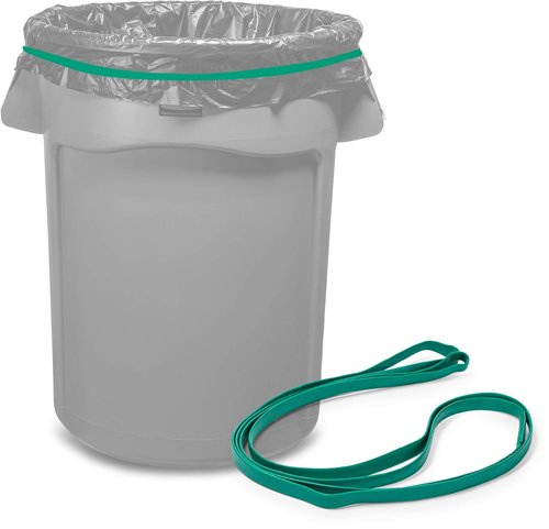Rubber Bands for 55 Gallon Trash Cans – 6 Pack | Secure 55 Gallon Trash Bags | Heavy Duty, Durable, Stretchable, & Reusable for 55 Gal Garbage Cans