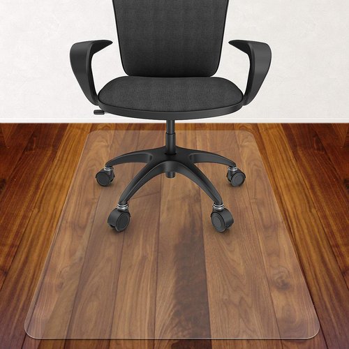 Azadx Office Chair Mat for Hardwood Floor, 48"x72" Clear Desk Chair Mat for Hardwood Floor Large Protector Floor Mat for Office Chair, Easy Glide Rolling Plastic Floor Mat, Chair Mat for Home Office