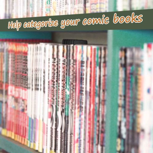 Lewtemi 100 Sheets Comic Book Dividers Tall Boards Dividers Black Comic Box Separators for Short or Long Cartoon Book Storage Boxes Office Supplies, 7 1/4 x 11 1/4 Inches
