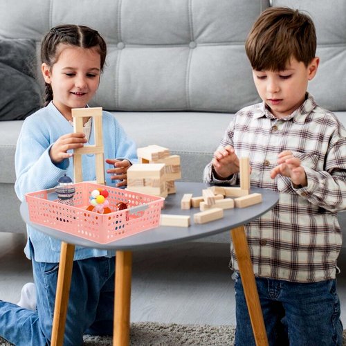 4 Pack Paper Tray Organizer,4A Paper Tray Durable Desk Storage Bins,Stackable School Supply Holder, Student Paper, Office Organizer & Teacher's Document Sorter (13.58" L x 10.23" W x 3.34" H)