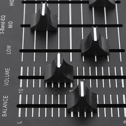 EQ Equalizer Stereo, 3 Band Sound Channel Balance, Volume Control Preamp with Isolated Power Supply for Speakers