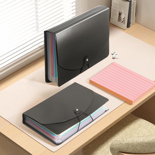 Vowcarol 5x8 Index Card Holder, 5x8 Index Cards Organizer, Expanding Storage Box