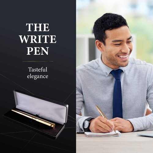 Garland Luxury Executive Rollerball – Heirloom Quality All Brass Pen, Premium Gift Box, Executive Desk, Gifts, Clients, Graduates, Professionals, Made in USA, Refillable - Black with Chrome Trim