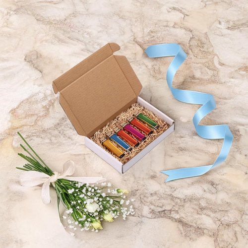 RLAVBL Shipping Boxes - Set of 50 White Small Corrugated Cardboard Mailer Boxes | 6x4x1 Inches