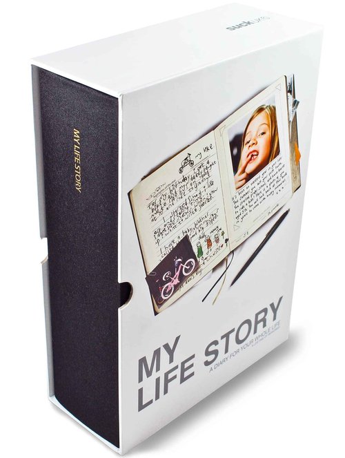 Suck UK Our Life Story Journal 100 Year Diary Journal Notebook Create Your Own Baby Book Diary & Christening Gifts For Boys & Girls Personalized Scrapbook & Engagement Gifts Blank Memory Book