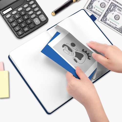 JUBTIC A5 Check Registers - Personal Ledger for Tracking Payments & Finances | Blue Color