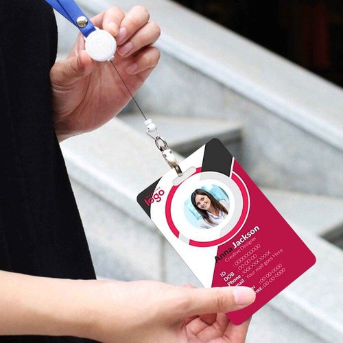 Uzant Pack of 500 White PVC Cards with Vertical Slot Punch on Short Side, CR80 30 mil Standard Credit Card Size, Plastic Blank Cards for Business Office Custom ID Badges, ID Cards, Hall Passes, Crafts