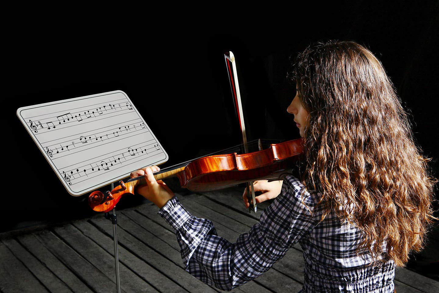 Scribbledo Dry Erase Music Staff White Boards 9" X 12 Inch Lapboard Double Sided Musical Notes whiteboard for Kids Students, Musicians and Home