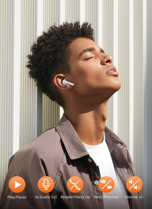 Szwdo Wireless Earbuds, Bluetooth 5.4 Ear Buds with Multifunctional Touch Screen, ANC/ENC Noise Cancelling Headphones with 48H Playtime, Bass Stereo Sound, for Laptop, Android/iOS, Pad