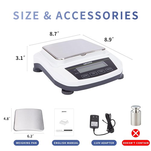 Lab Scale - 2000g High Precision Analytical Balance | 0.01g Accuracy Digital Gram Scale