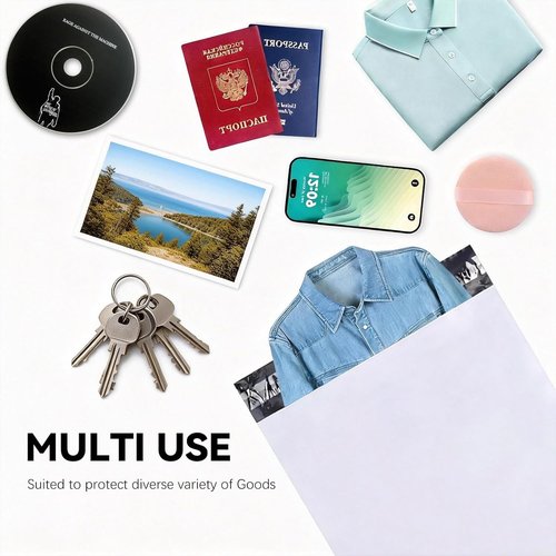 Skiennix 24"x24" Poly Mailers - Durable White Shipping & Envelope Bags | Pack of 2