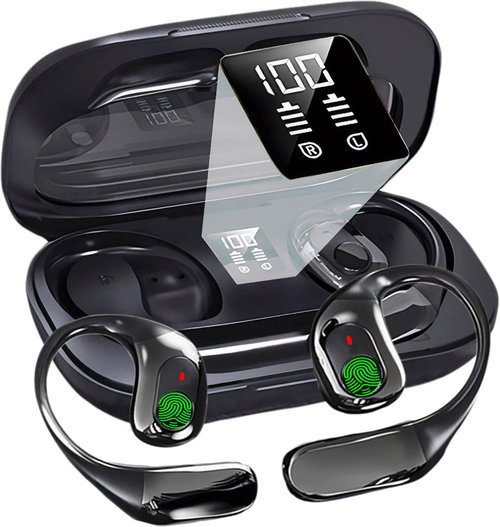 Ai Translator Earbuds Translation Headphones Real-Time 144 Languages with Online & Offline Adjustable Ear-Hook 36H Playtime Perfect for Travel & Business