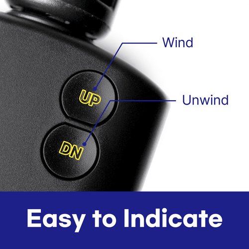 CANTEEN [Electric String Winder] for Guitar & Ukulele with FAST & POWERFUL winding, 2-Step Speed Controll, Recharable Battery with USB-C port (Black)