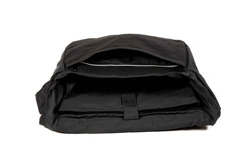 DIME BAGS Messenger Bag, Laptop Carrying Case with Padded Interior, Crossbody Shoulder Bag for Computer with Durable Hempster Exterior, 11 Compartments for Organized Storage (Black)