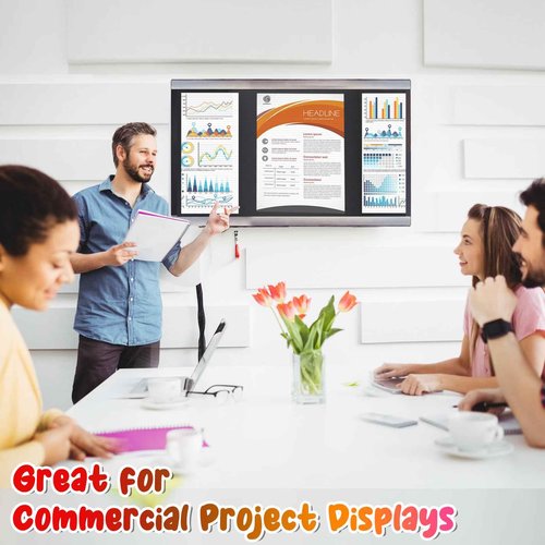 8 PCS Trifold Poster Board- Large 40" x 28" Tri Fold Display Board Hard & Thick Black Presentation Cardboard for Science Fair, School Projects, Business Supply