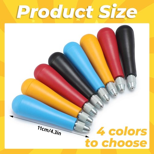 CraftyDream 12 Pack Craft Linoleum Cutter Kit Linoleum Cutter Handles Carving Tools Craft Linocut Tools for Lino Printmaking Carving, Handles Only