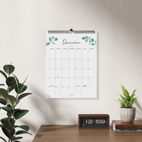 Jotsome Wall Calendar 2025-2026, Runs from July 2025 Until December 2026, Academic Calendar Planner ,Modern Greenery Minimalist Calendar,Wall/Desktop Perfect for Home, School, Office,Easy to organize,14.2"x11.2"