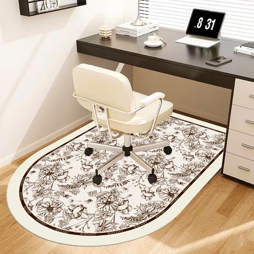 Office Chair Mat for Hardwood & Tile Floors | 39x63 Inch Desk Mat with Lip | Rolling Chair Protector | Computer/Gaming Chair Floor Rug | Anti-Slip Under Desk Mat, Easy to Clean, Machine Washable