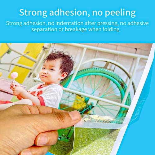 12.5in x 656ft Matte BOPP Laminating Film, Thermal Laminate Film Hot Roll Laminating Film, 1" (2.54cm) Core, 1 mil (27 mic) Thickness, Laminating Sheet Roll for Paper and Photo Laminating