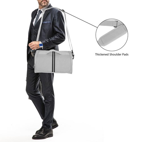 Kingshion Protective Scanner Carrying Case for Fujitsu iX1400/iX1500/iX1600, Fi Series, Plustek, Brother & Raven Scanners - Light Gray