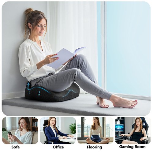 TOOPONE Large Seat Cushion for Office Chairs,Tailbone Pain Relief Butt, & Coccyx, Hip, Pressure & Sciatica Relief,Office Chair Cushion & Car Seat