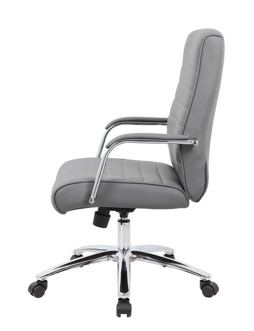 Boss Office Products Modern Executive Conference Chair, Grey