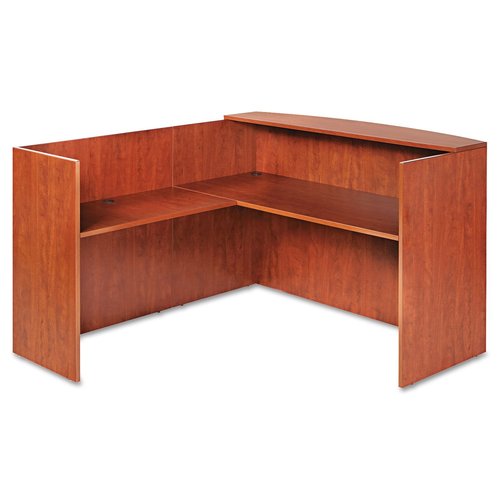 Alera VA324424MC Valencia Reversible Reception Return, 44w X 23 5/8d X 41 1/2h, Med Cherry