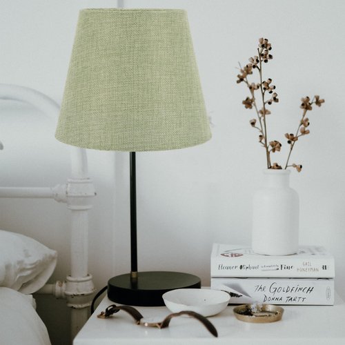 STOBOK Sage Green Drum Lamp Shade Vintage Lamp Shades Olive Green for Living Room