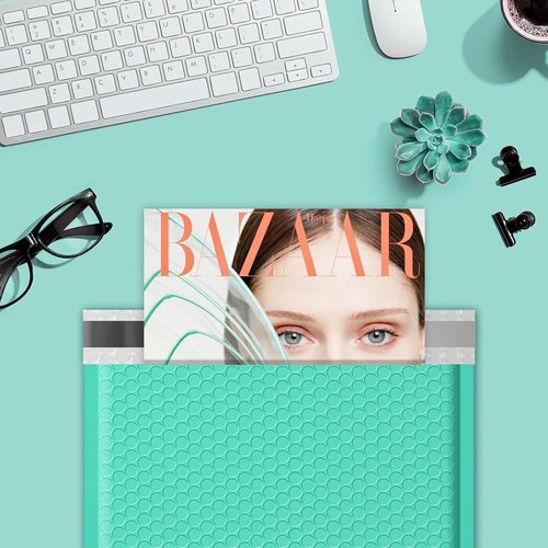 Fuxury Bubble Mailers - Teal Padded Envelopes 10.5x16" | Strong Adhesion for Safe Shipping - 3750 Pack