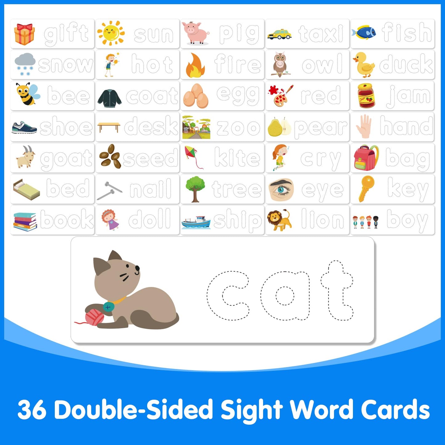 Odoorgames Light Box with Letters & Cards Set – Light Table for Kids, Educational Toys for Tracing, Sensory Play & Early Learning (Orange)