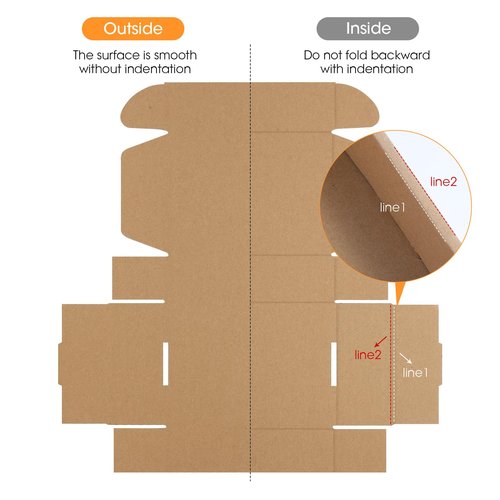 CaLoogn 7x5x2 Inches Shipping Boxes 50 Pack,Brown Corrugated Cardboard Carton for Packaging Supplies, Literature Mailer Boxes or Small Business Shipping Box