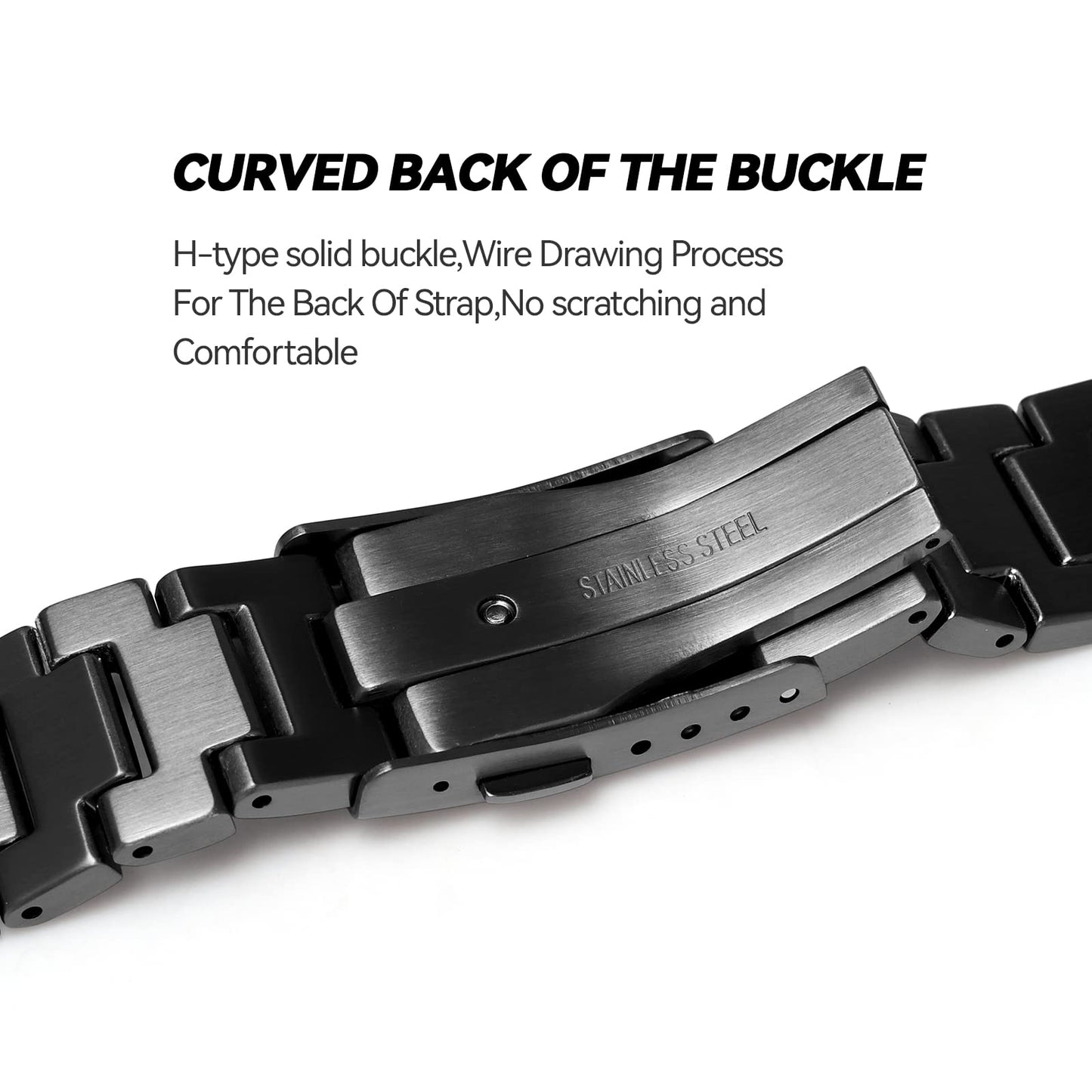 MOD Kit Quick Release Bracelet Metal Watchband Modified Strap 316 Stainless Steel Strip Compatible With Casio For G-SHOCK Men's GM2100 GM2100B-3A