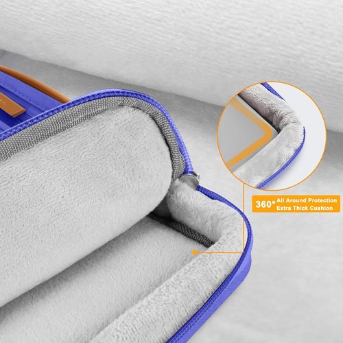 MOSISO 360 Protective Laptop Case - 13.3 Inch Sleeve for MacBook Air/Pro & More | Royal Blue with 4 Pockets