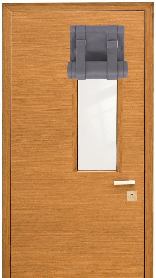 PJT 8 × 36IN Thick Classroom Door Window Cover,100% Blackout Classroom Window Cover Lockdown,Sunlight Privacy Door Curtain,Blackout Lockdown Shade