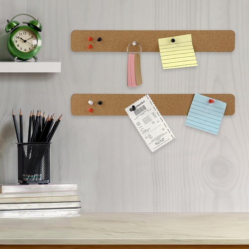 Felt Pin Bulletin Cork Board Strips by [Brand Name] - 15 x 2.5 Inches for Office & Home Decor