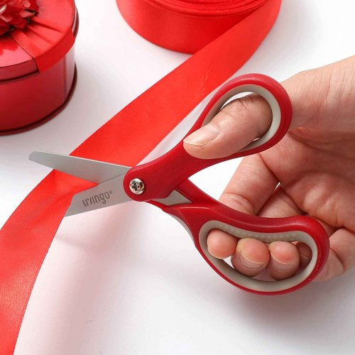 LIVINGO 24 Pack 5” Kids Scissors, Blunt Safety Blade, Left/Right Handle, Bulk School Supplies Preschool Shears for Teachers Student Toddler Children Classroom Crafting Cutting Paper