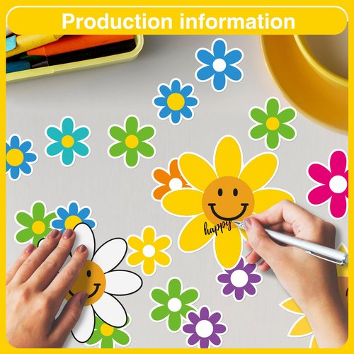 Welcome Back to School Bulletin Board Decorations, Be The Reason Someone Smiles Today Bulletin Board Decor Sets for Smiley Face Classroom Decor, Boho Theme Back to School Decorations for Classroom