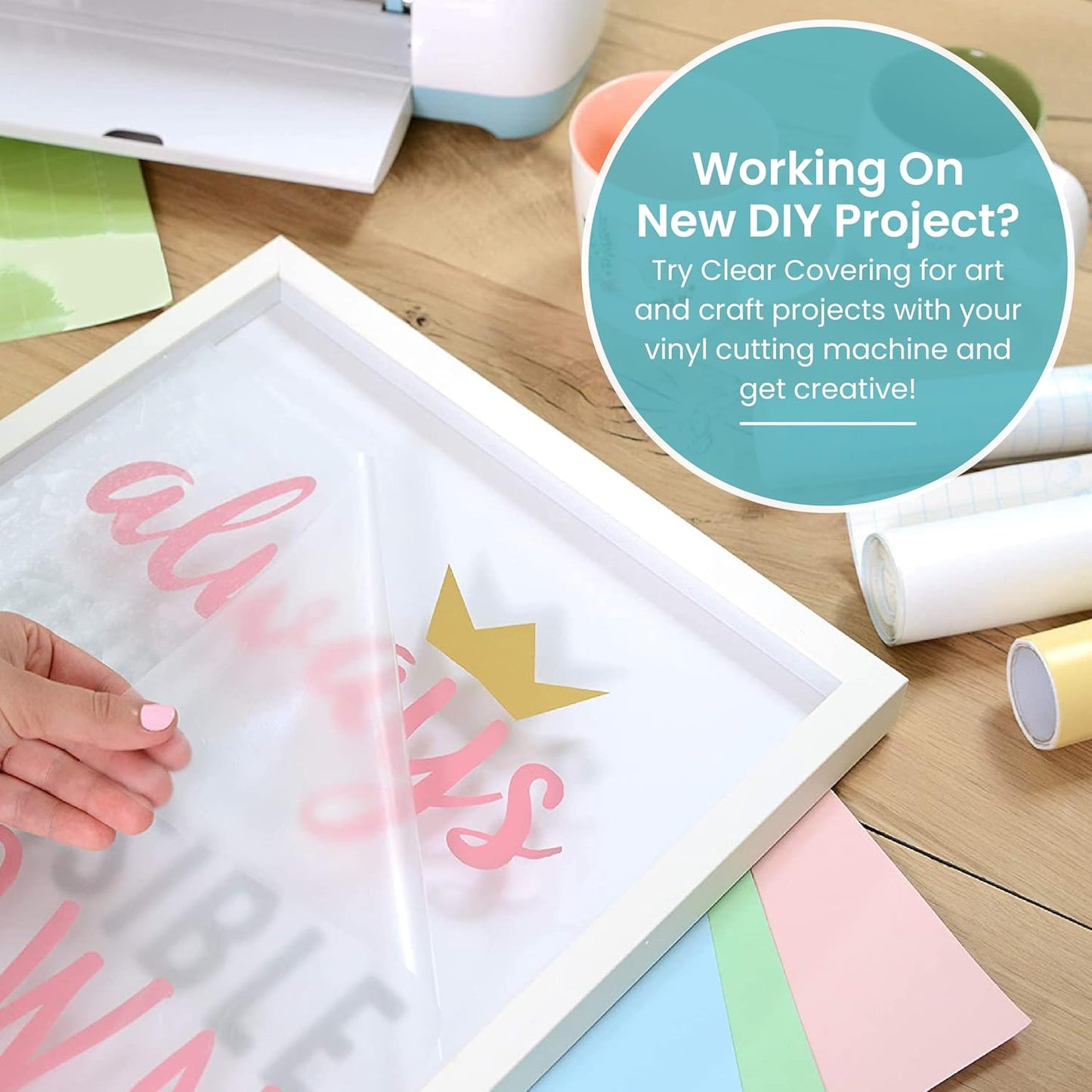 Con-Tact Brand Clear Covering | Versatile Self-Adhesive Shelf Liner - 18'' x 20', Clear Matte Privacy Film