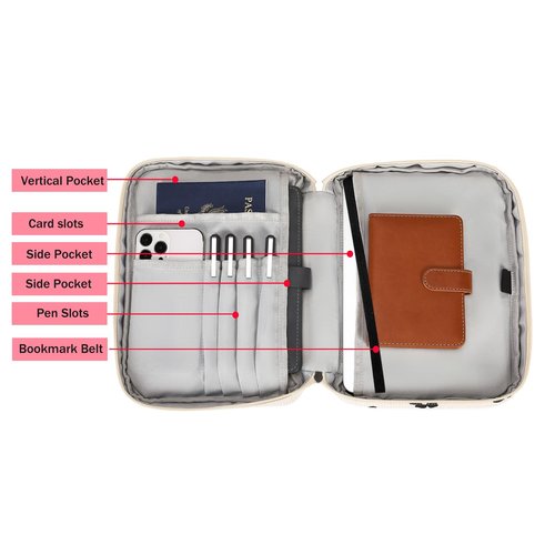 FADOVYE Bible Case for Women, Bible Covers Bible Carrying Book Case for Women Girls with Detachable Shoulder Strap and Durable Handle, Bible Gift Bible Protective Bag with Multi-Pockets, Floral