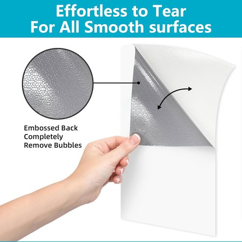 Dry Erase Board Sticker | Removable Whiteboard Sheets - 8.27''x11.69'' for Home & Office (White - 2 Pcs)