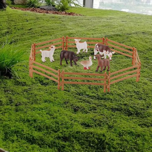 Corral Fence Toy Plastic Farm Fencing Accessories Educational Horse Fence Panel Playset 40PCS, Horse Corral Fencing Accessories